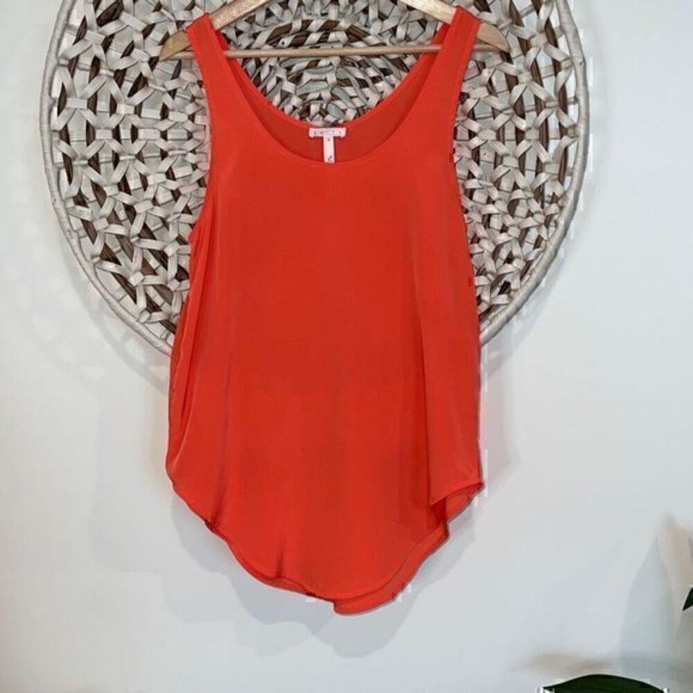 Leith orange tank top blouse size small NWOT